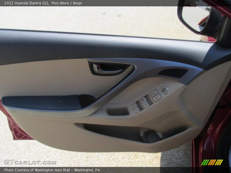 Red Allure / Beige 2012 Hyundai Elantra GLS