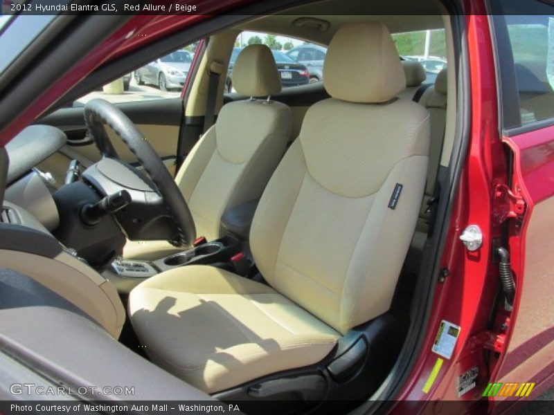 Red Allure / Beige 2012 Hyundai Elantra GLS