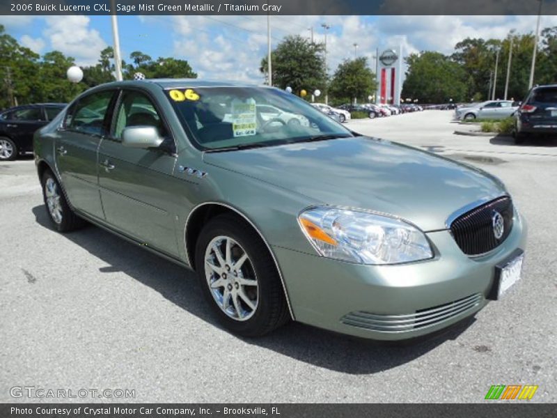 Sage Mist Green Metallic / Titanium Gray 2006 Buick Lucerne CXL