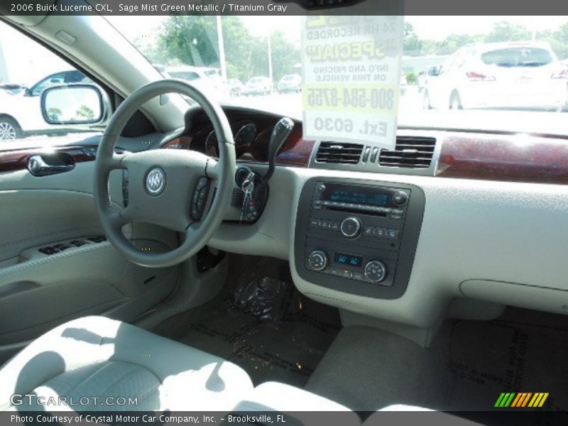 Sage Mist Green Metallic / Titanium Gray 2006 Buick Lucerne CXL