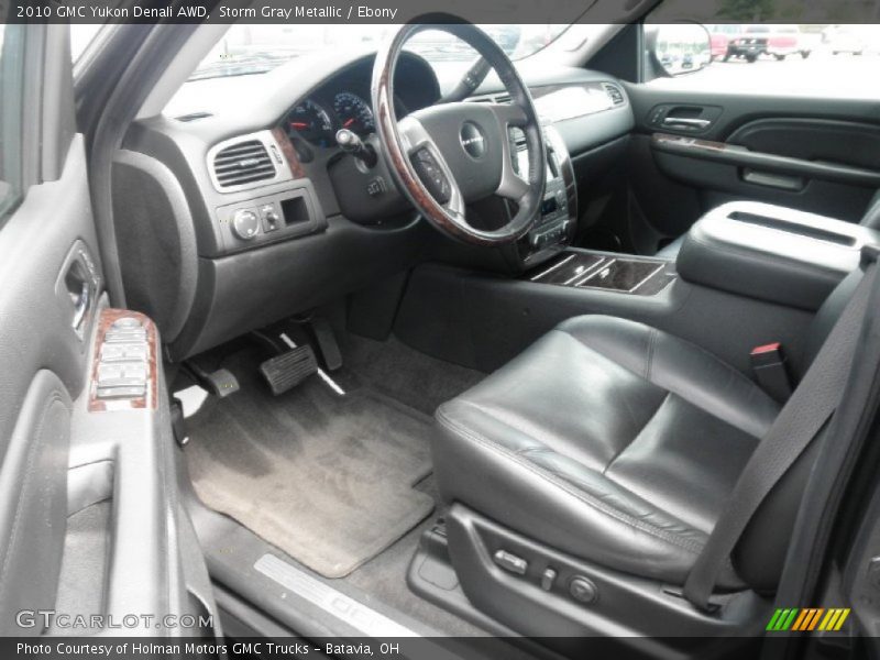 Storm Gray Metallic / Ebony 2010 GMC Yukon Denali AWD