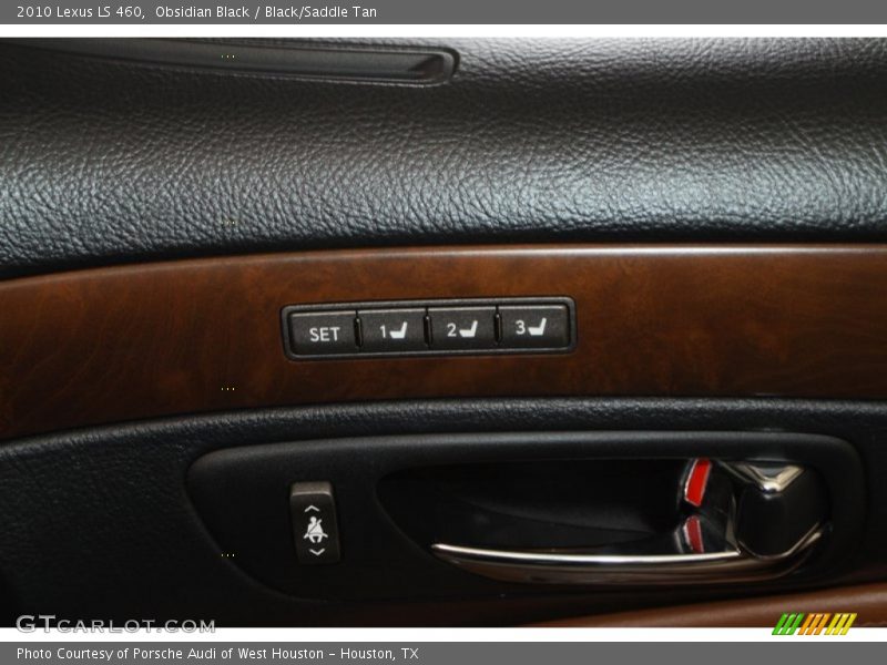Obsidian Black / Black/Saddle Tan 2010 Lexus LS 460