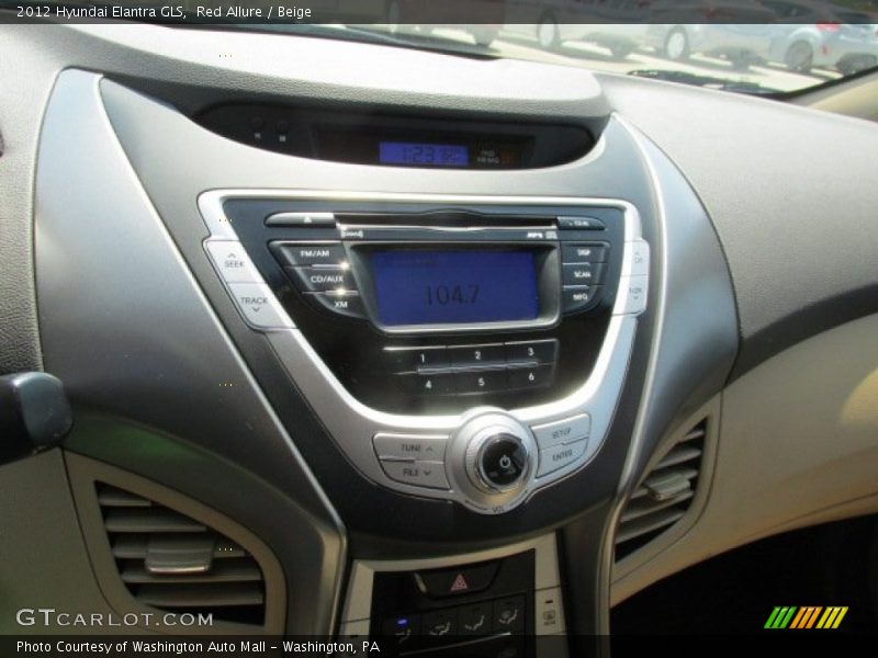 Red Allure / Beige 2012 Hyundai Elantra GLS