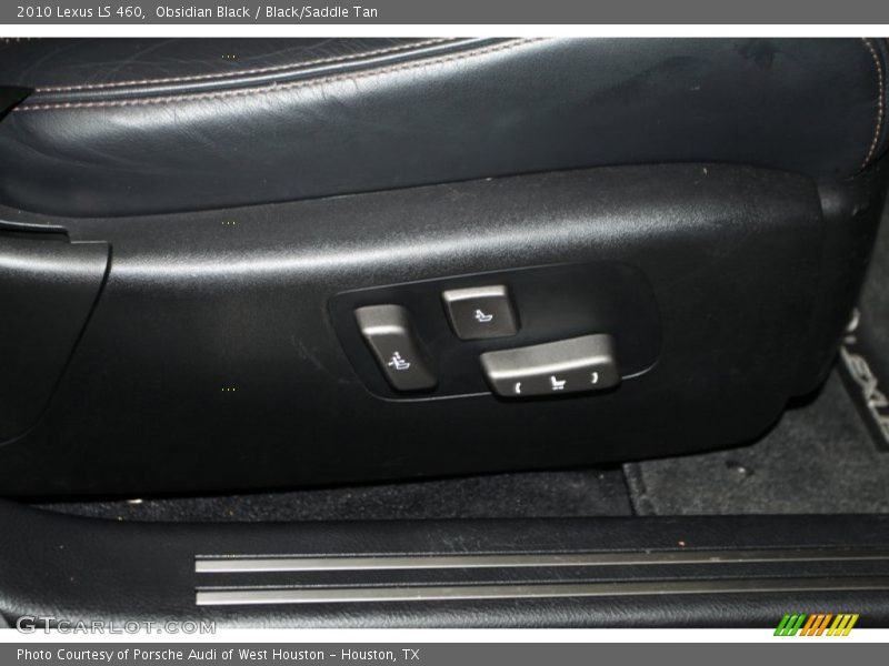Obsidian Black / Black/Saddle Tan 2010 Lexus LS 460