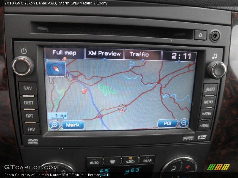 Storm Gray Metallic / Ebony 2010 GMC Yukon Denali AWD