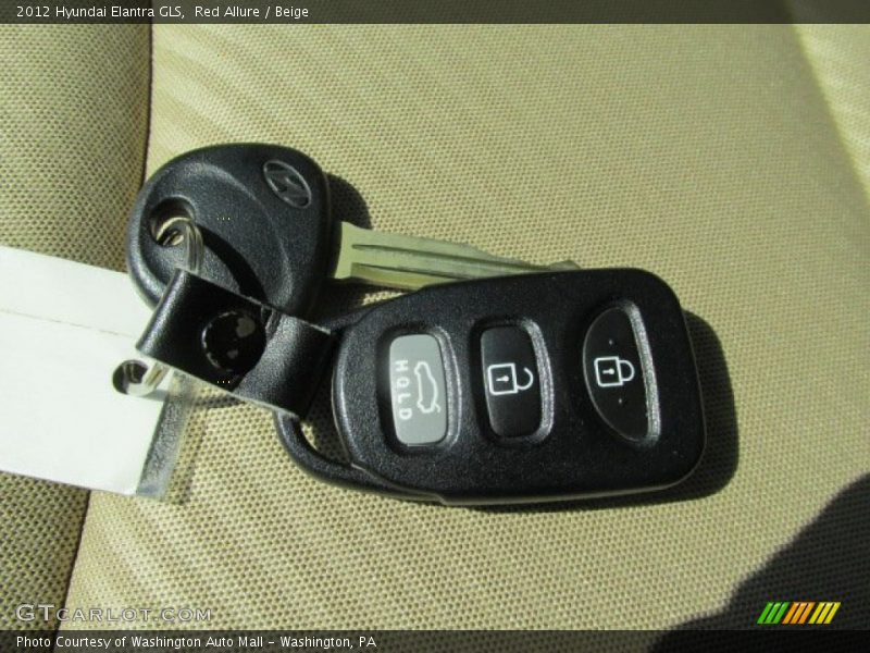 Red Allure / Beige 2012 Hyundai Elantra GLS