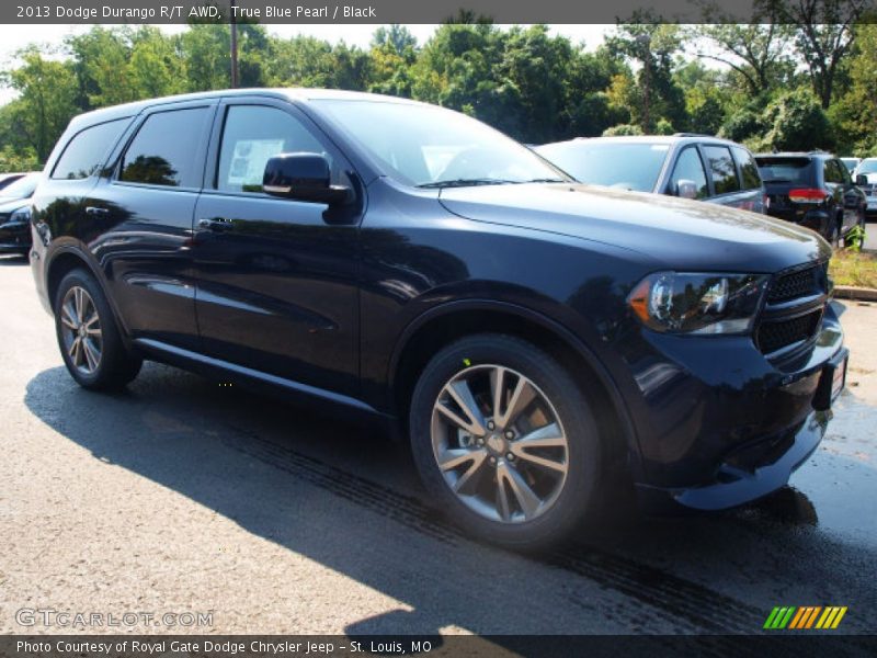 True Blue Pearl / Black 2013 Dodge Durango R/T AWD