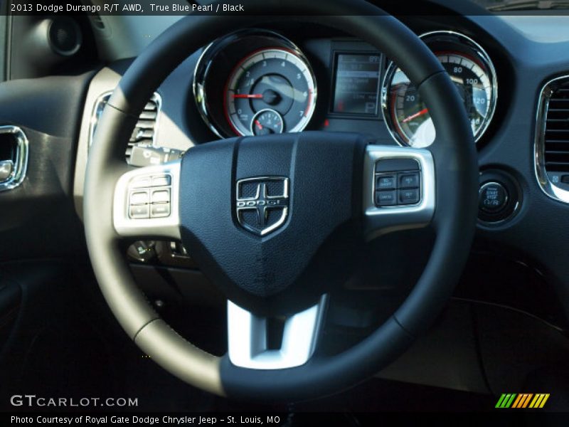 True Blue Pearl / Black 2013 Dodge Durango R/T AWD