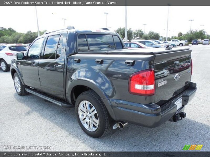 Black / Dark Charcoal/Camel 2007 Ford Explorer Sport Trac Limited 4x4