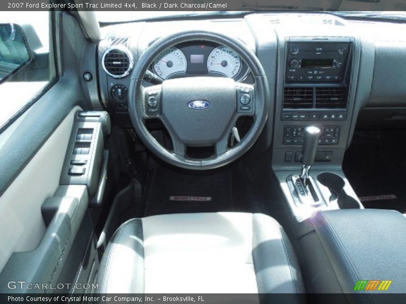 Black / Dark Charcoal/Camel 2007 Ford Explorer Sport Trac Limited 4x4