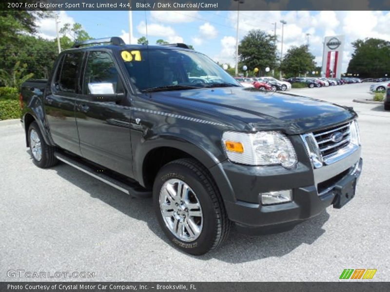 Black / Dark Charcoal/Camel 2007 Ford Explorer Sport Trac Limited 4x4