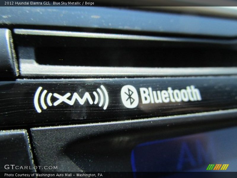 Blue Sky Metallic / Beige 2012 Hyundai Elantra GLS