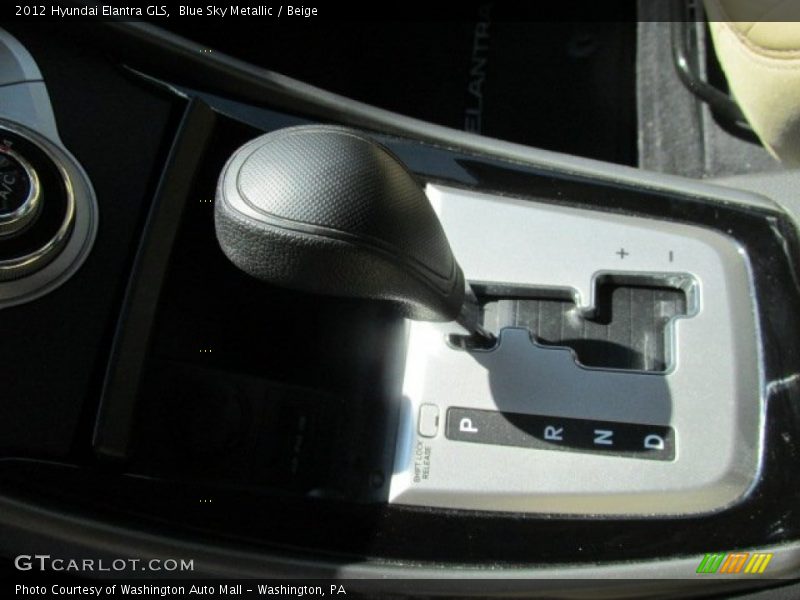Blue Sky Metallic / Beige 2012 Hyundai Elantra GLS