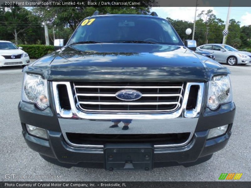 Black / Dark Charcoal/Camel 2007 Ford Explorer Sport Trac Limited 4x4
