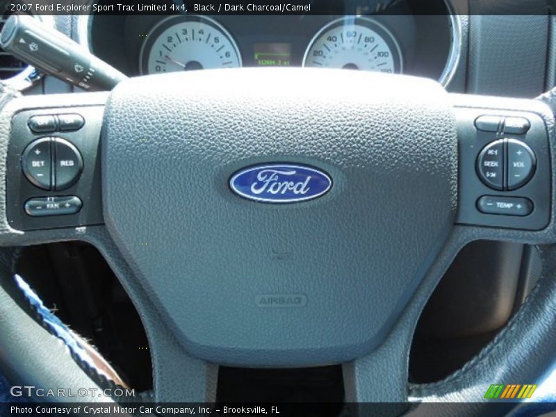 Black / Dark Charcoal/Camel 2007 Ford Explorer Sport Trac Limited 4x4