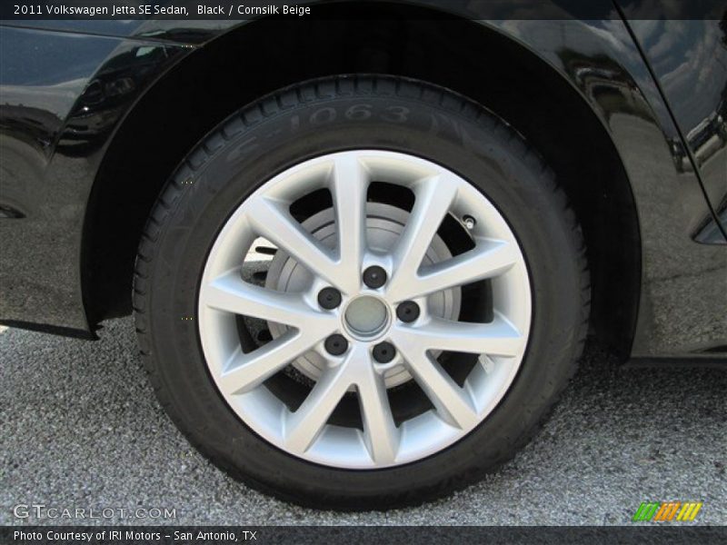 Black / Cornsilk Beige 2011 Volkswagen Jetta SE Sedan