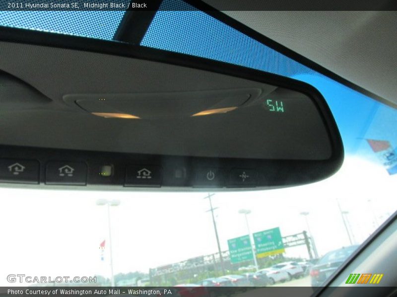 Midnight Black / Black 2011 Hyundai Sonata SE
