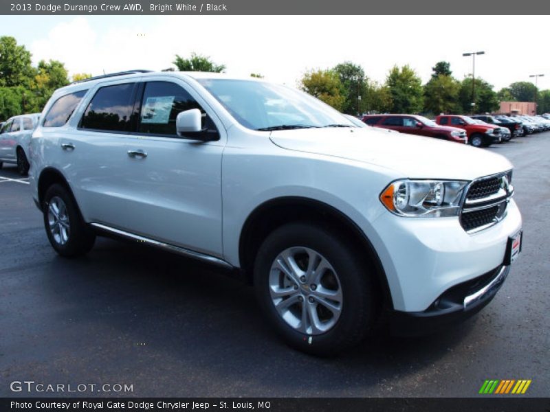 Bright White / Black 2013 Dodge Durango Crew AWD