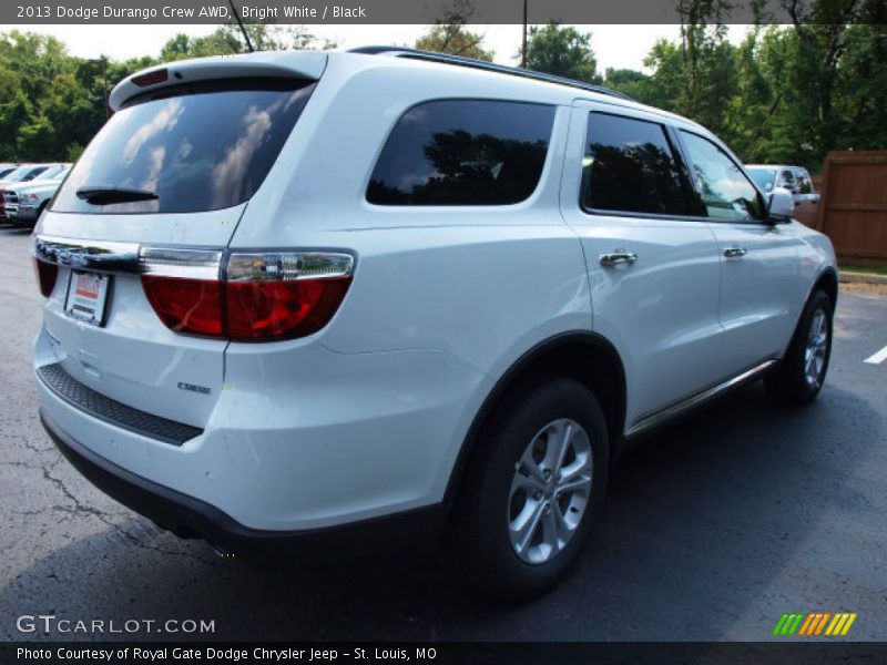 Bright White / Black 2013 Dodge Durango Crew AWD