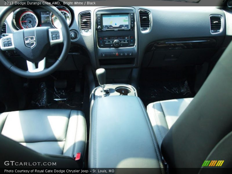Bright White / Black 2013 Dodge Durango Crew AWD