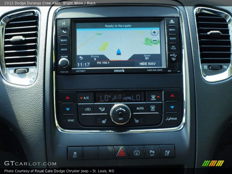 Bright White / Black 2013 Dodge Durango Crew AWD