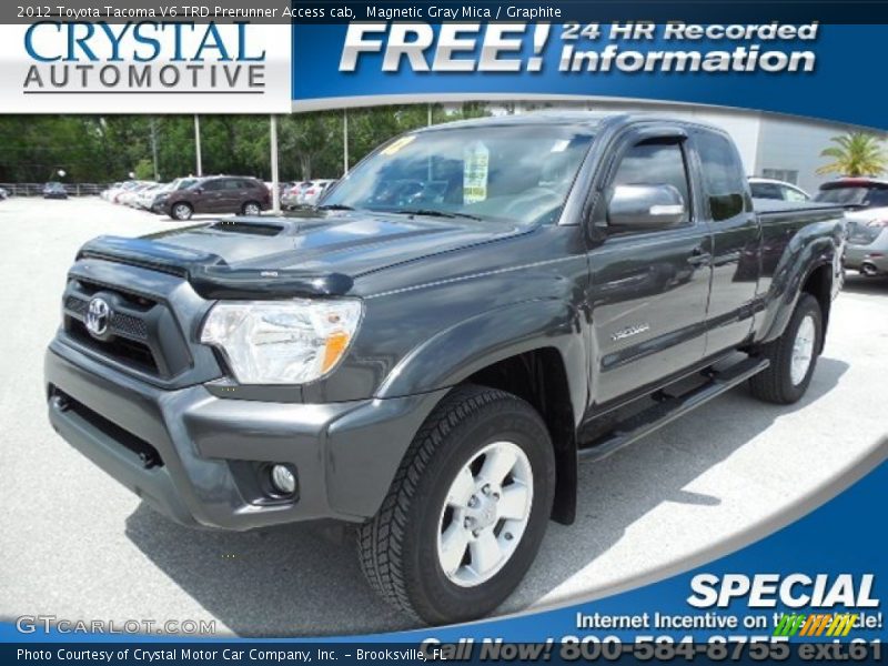 Magnetic Gray Mica / Graphite 2012 Toyota Tacoma V6 TRD Prerunner Access cab