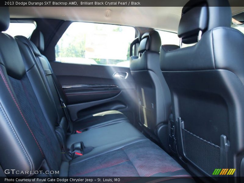 Brilliant Black Crystal Pearl / Black 2013 Dodge Durango SXT Blacktop AWD