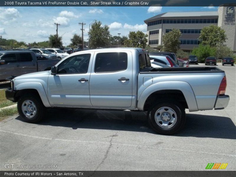 Silver Streak Mica / Graphite Gray 2008 Toyota Tacoma V6 PreRunner Double Cab