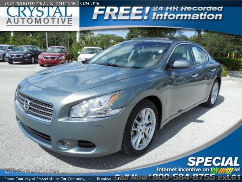 Ocean Gray / Caffe Latte 2010 Nissan Maxima 3.5 S