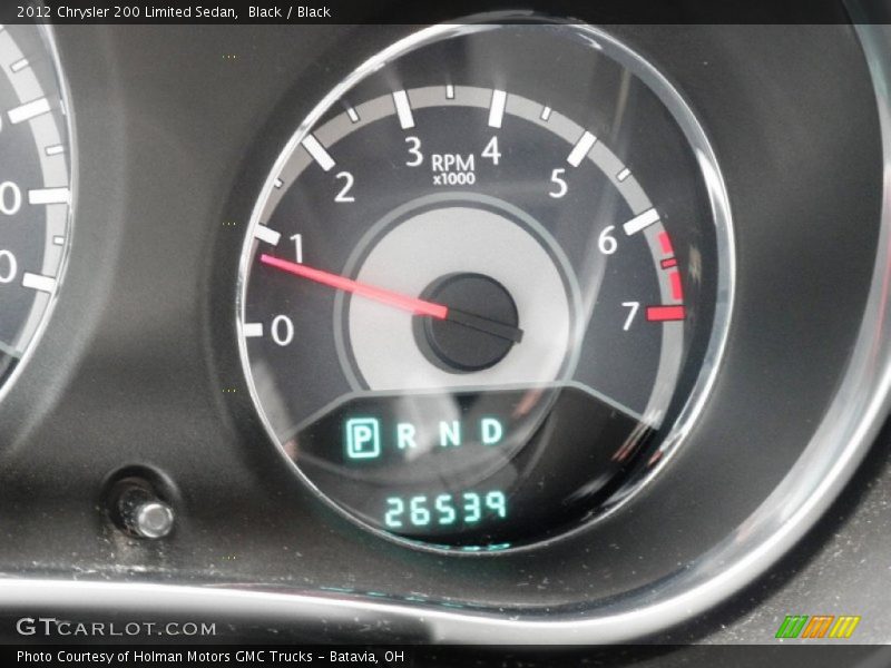 Black / Black 2012 Chrysler 200 Limited Sedan
