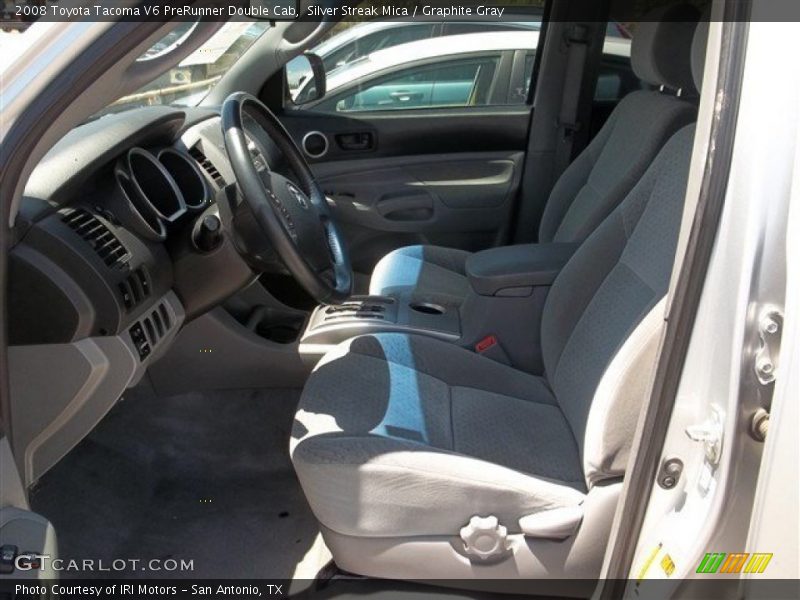 Silver Streak Mica / Graphite Gray 2008 Toyota Tacoma V6 PreRunner Double Cab