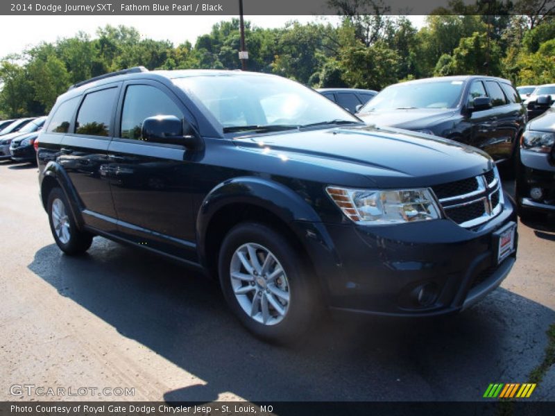 Fathom Blue Pearl / Black 2014 Dodge Journey SXT