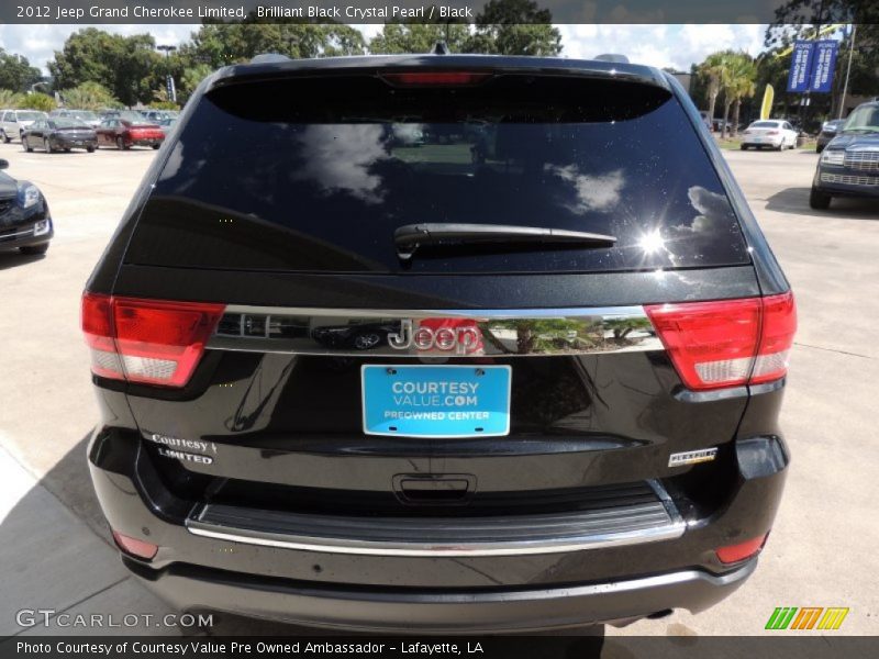 Brilliant Black Crystal Pearl / Black 2012 Jeep Grand Cherokee Limited