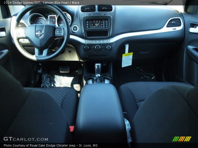 Fathom Blue Pearl / Black 2014 Dodge Journey SXT