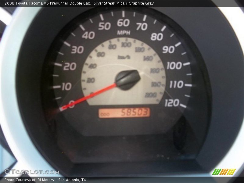 Silver Streak Mica / Graphite Gray 2008 Toyota Tacoma V6 PreRunner Double Cab