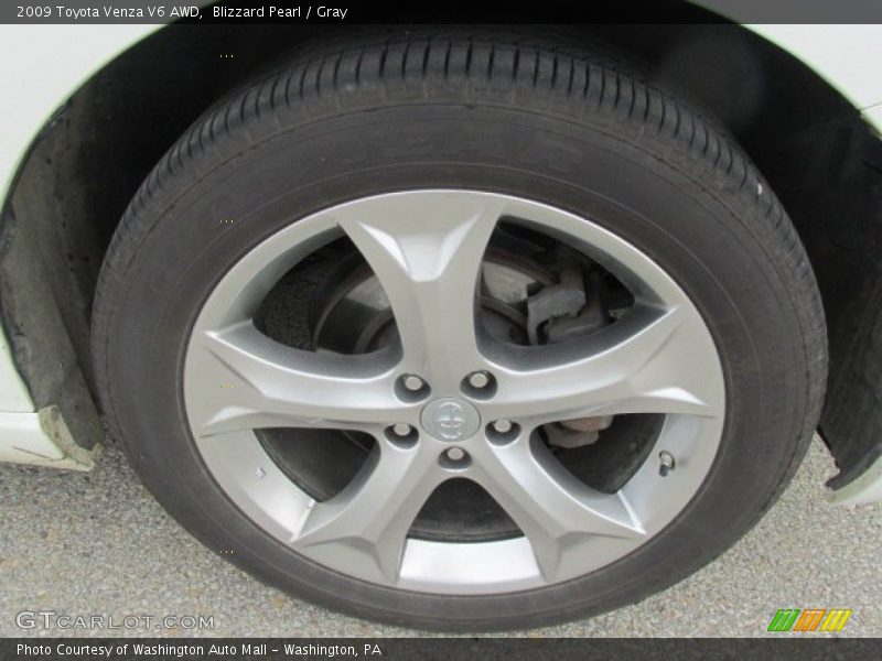 Blizzard Pearl / Gray 2009 Toyota Venza V6 AWD