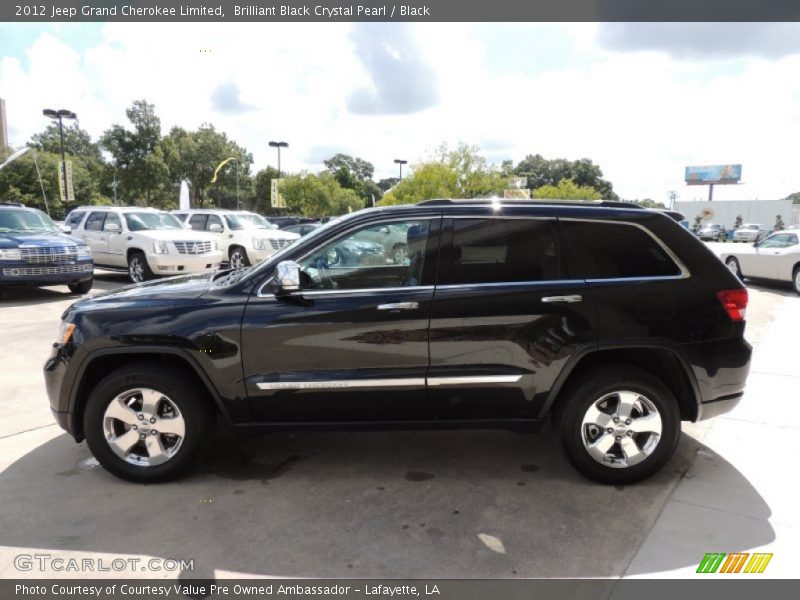 Brilliant Black Crystal Pearl / Black 2012 Jeep Grand Cherokee Limited