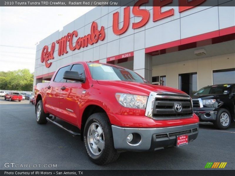 Radiant Red / Graphite Gray 2010 Toyota Tundra TRD CrewMax