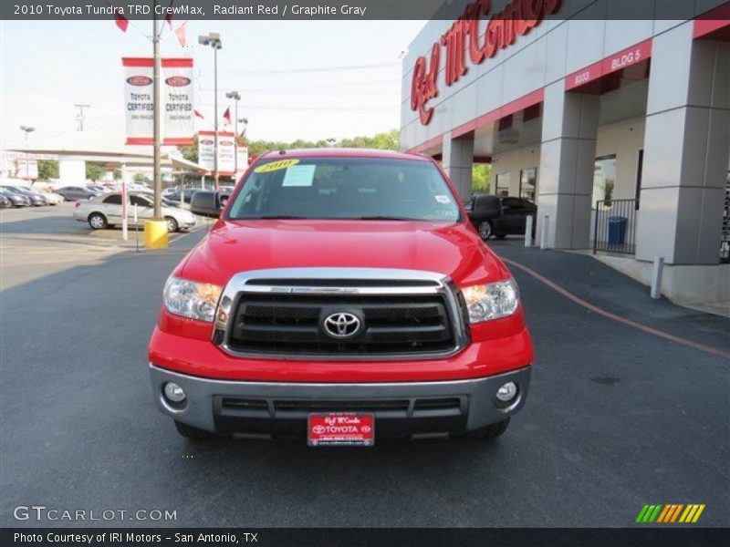 Radiant Red / Graphite Gray 2010 Toyota Tundra TRD CrewMax