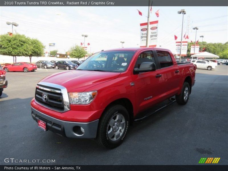 Radiant Red / Graphite Gray 2010 Toyota Tundra TRD CrewMax