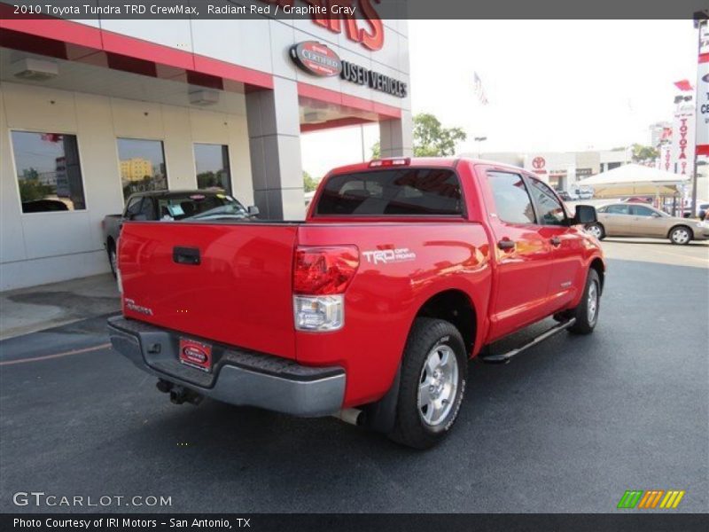 Radiant Red / Graphite Gray 2010 Toyota Tundra TRD CrewMax