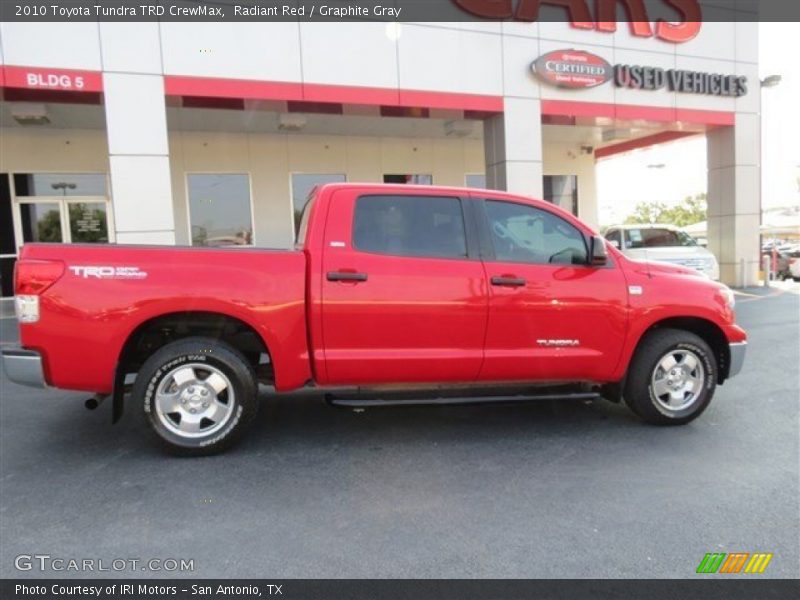 Radiant Red / Graphite Gray 2010 Toyota Tundra TRD CrewMax