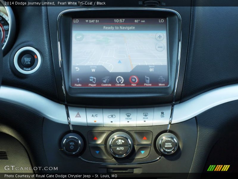 Pearl White Tri-Coat / Black 2014 Dodge Journey Limited