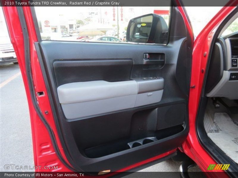 Radiant Red / Graphite Gray 2010 Toyota Tundra TRD CrewMax