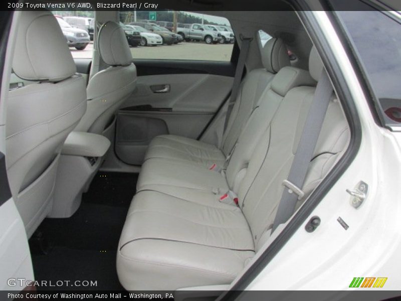 Blizzard Pearl / Gray 2009 Toyota Venza V6 AWD