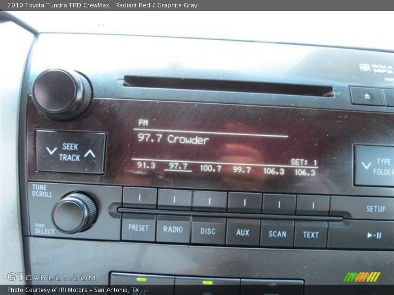 Radiant Red / Graphite Gray 2010 Toyota Tundra TRD CrewMax