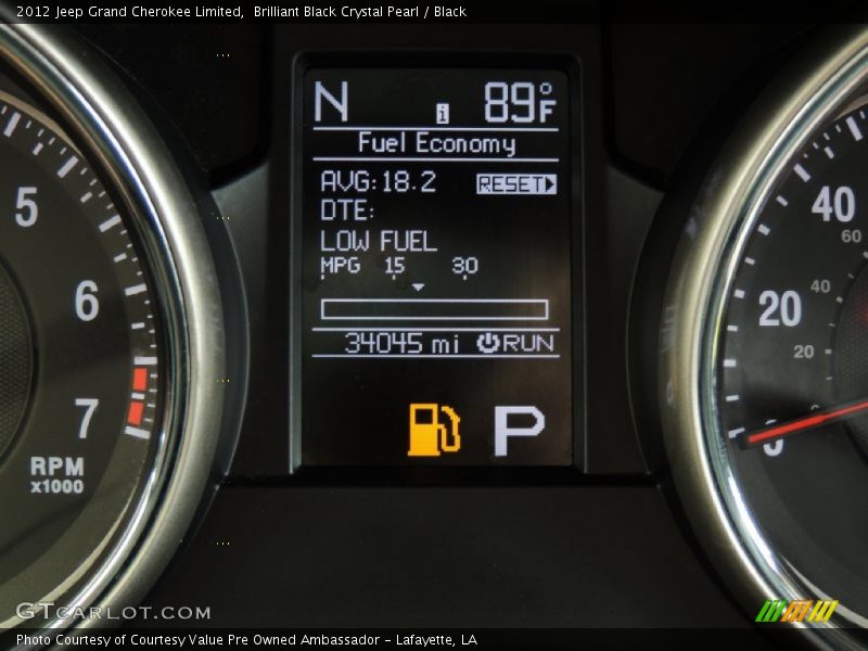 Brilliant Black Crystal Pearl / Black 2012 Jeep Grand Cherokee Limited