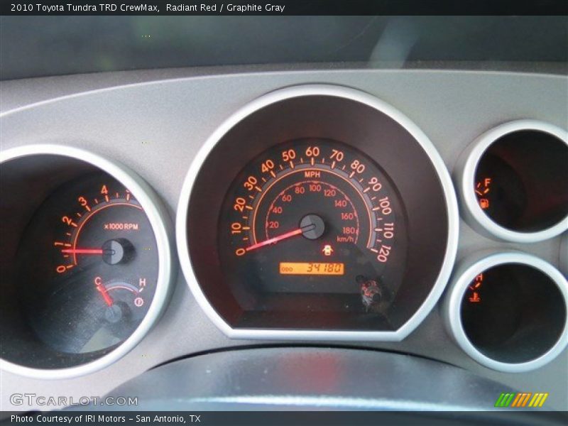 Radiant Red / Graphite Gray 2010 Toyota Tundra TRD CrewMax