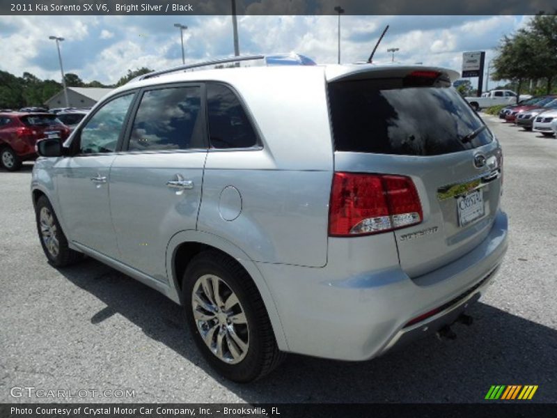 Bright Silver / Black 2011 Kia Sorento SX V6