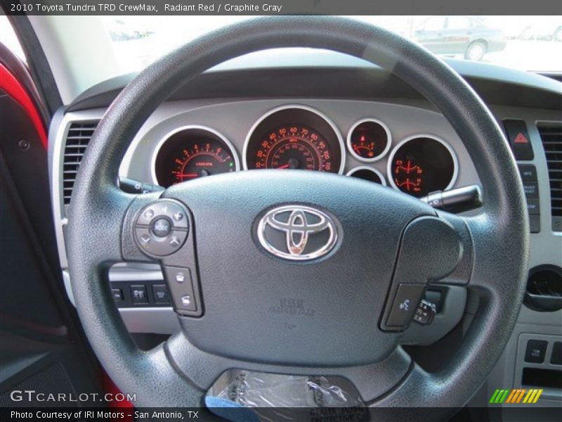Radiant Red / Graphite Gray 2010 Toyota Tundra TRD CrewMax